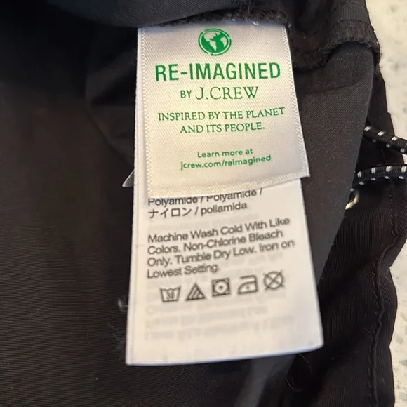 J Crew black raincoat with hood - Picture 11 of 12